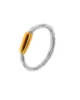 Серебряное кольцо с латунным пояском